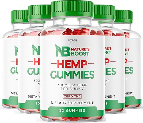 Paquete de 5 gomitas Natures Boost - Natures Boost Hemp Gummies Best, Advance Formula NatureBooster, gomitas de cáñamo NatureBoost, NaturesBoost,
