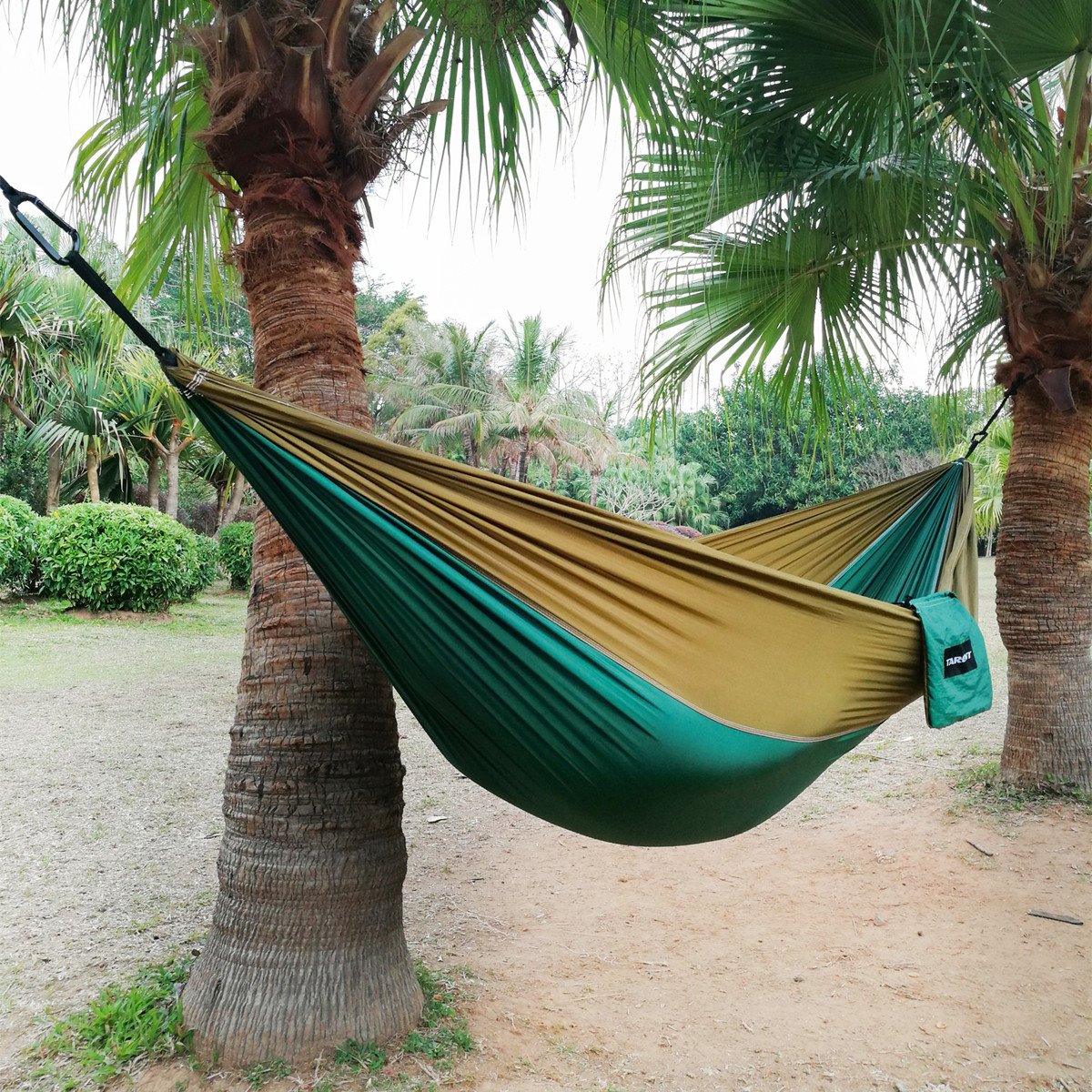 Tarent Outdoor Hammock Ultralight with Rope Covers, 300 kg Load Capacity Hammock (270 x 140 cm), Breathable, Quick-Drying Nylon Parachute, Hammocks Garden