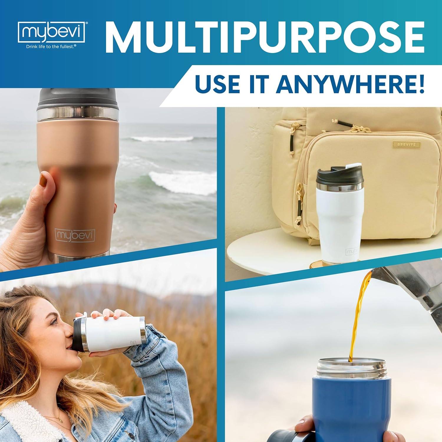 Retro Wave Insulated Tumbler – Triple-Layer Vacuum Stainless Steel Coffee & Tea Travel Cup, Spill-Resistant Lid - 12 oz, Black - Image 4