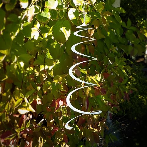 Miniatura 45 de In the Breeze Mylar Spinner Silver Sparkle Sparkle Sprite — 32 pulgadas de largo Sprite plateado brillante