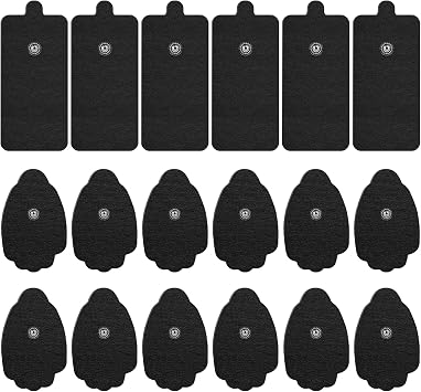 TENS Unit Electrode Pads CESLIFF 20 Pack 3.5mm Snap Replacement Pads for Electrotherapy Reuseable Self-Adhesive Electrode
