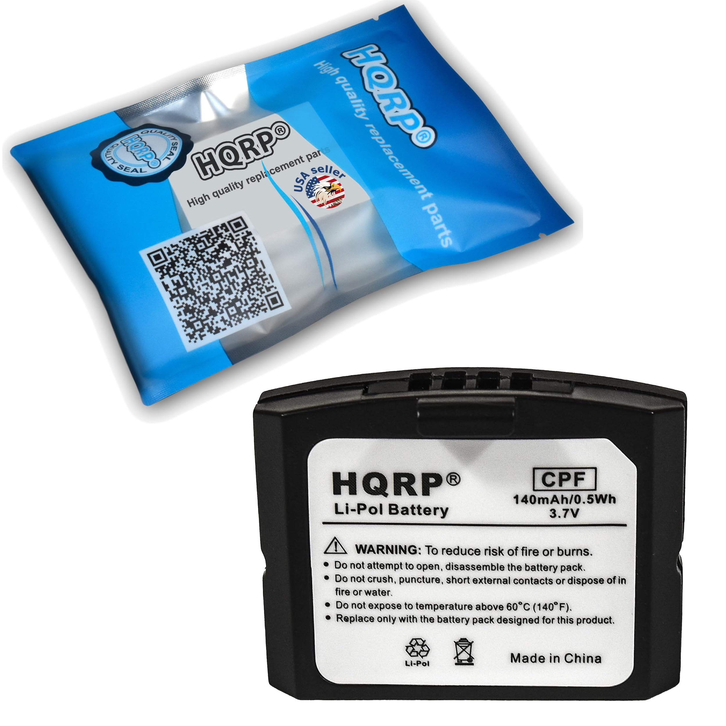 HQRP Battery Compatible with Sennheiser BA300 / BA 300, HDI830 / HDI 830, IS410 / is 410, RI410 / RI 410 Headphones/Receiver