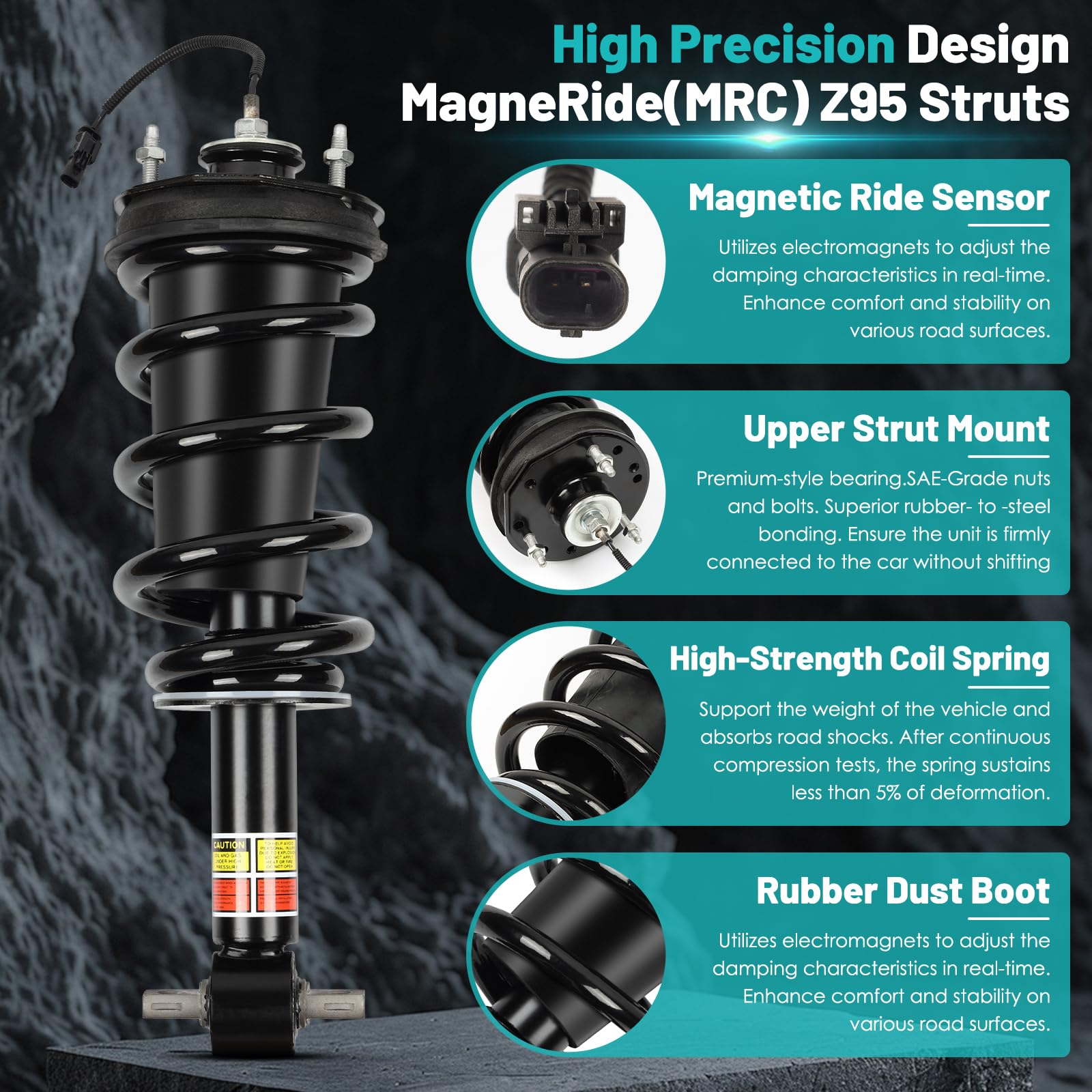 Front Strut Assembly With Magnetic Ride Control For 2015-2020 Cadillac Escalade, Chevy Tahoe, GMC Yukon