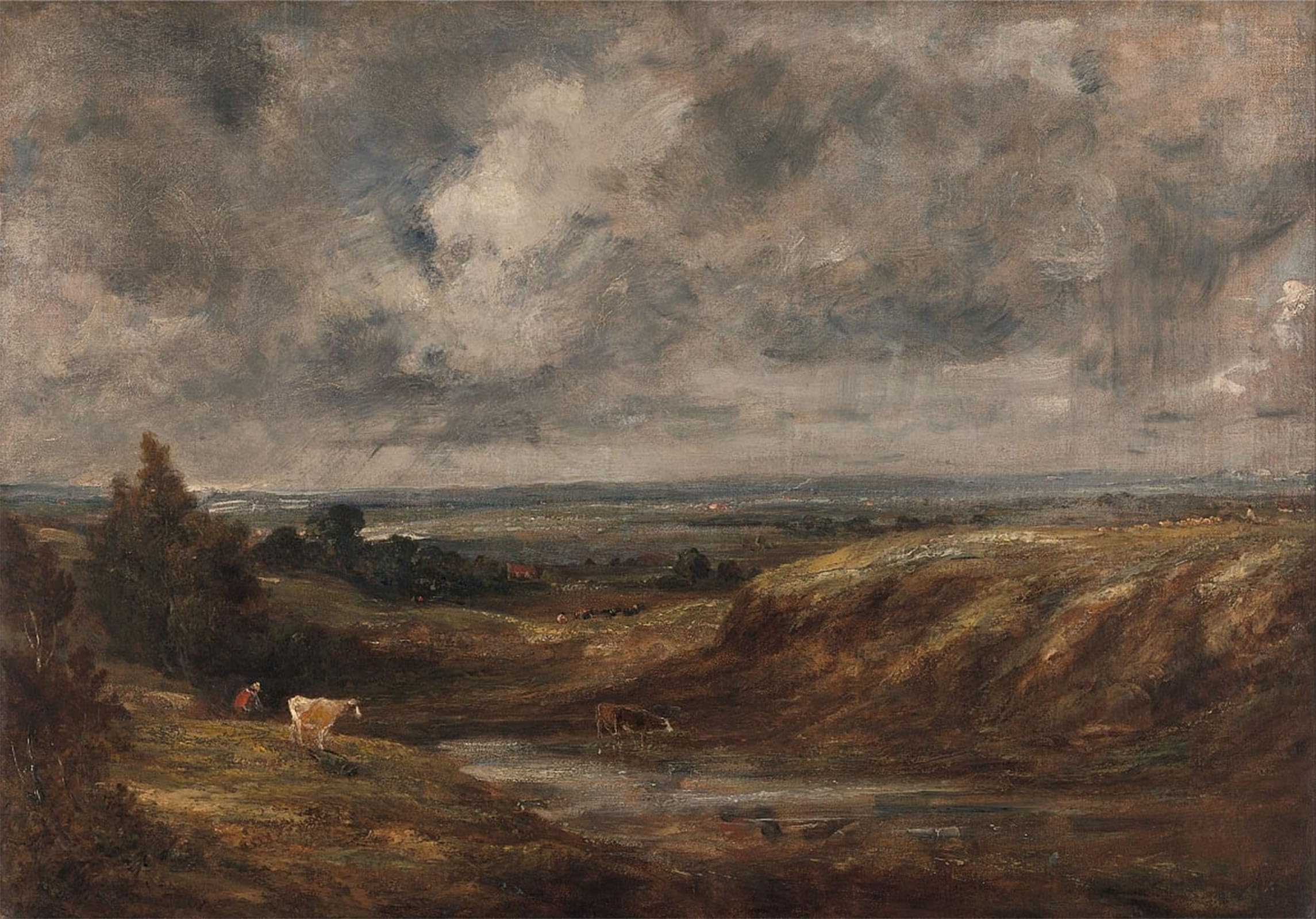 POSTERIIk Vintage Print Pop Art Landscape Artwork Hampstead Heath by John Constable Art Prints for Office Home Decor 60x90cm