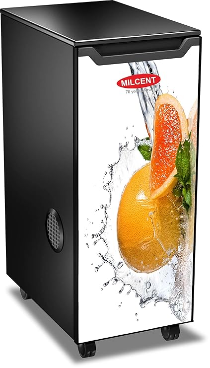 MILCENT Supreme Talky with Vaccu Clean White Jasmine Stainless Steel Domestic Fully Automatic 1-HP Flour-Mill with Child Safety Lock