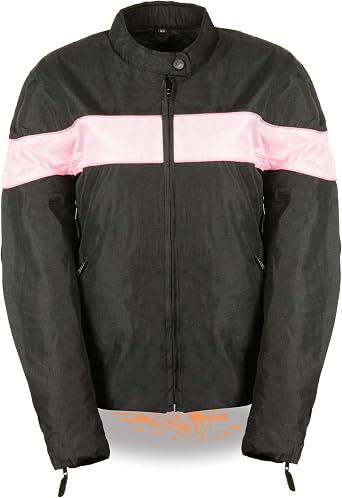 Milwaukee Leather Womens Textile Classic Crossover Motorcycle Riders Jacket - All Year Wear
