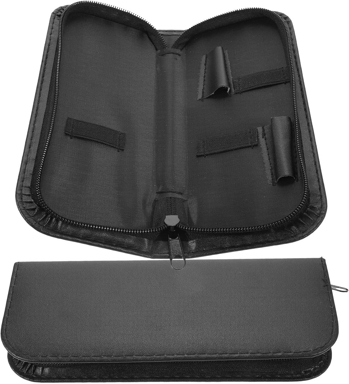 YARNOW Scissor Pouch Bag Hair Cutting Scissor Holder Portable with Proper Storage Space 2 Pcs Leather Shear Case for Hairdressers and Hairstylists in Hair Salons or Personal Use