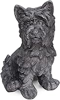 Christopher Knight Home Seth Terrier Dog Outdoor Garden Statue - Antique Gray Cast Stone, Weather-Resistant