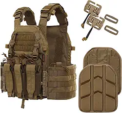 Colete tático Molle masculino ajustável para airsoft adulto, treinamento militar, caça e jogos