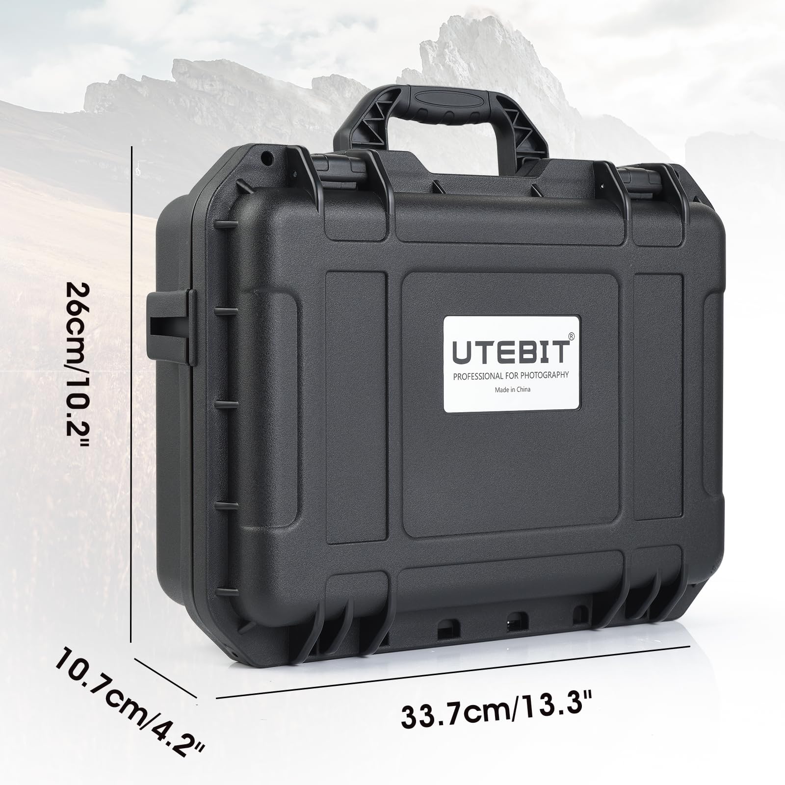 UTEBIT Custodia per Trasporto Rigida Impermeabile Compatibile per DJI Mini 4 Pro/Mini 3 Pro, Accessori per la custodia del drone per telecomando DJI RC 2/RC-N1