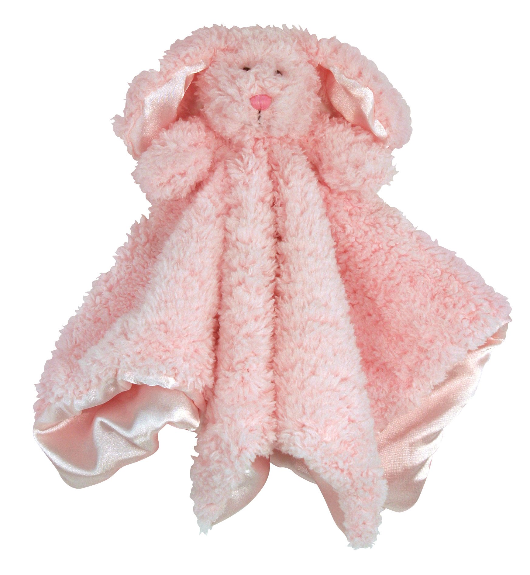 Stephan Baby Plush Cuddle Bud Security Blankie, Pink Bunnie, 1 Count (Pack of 1)