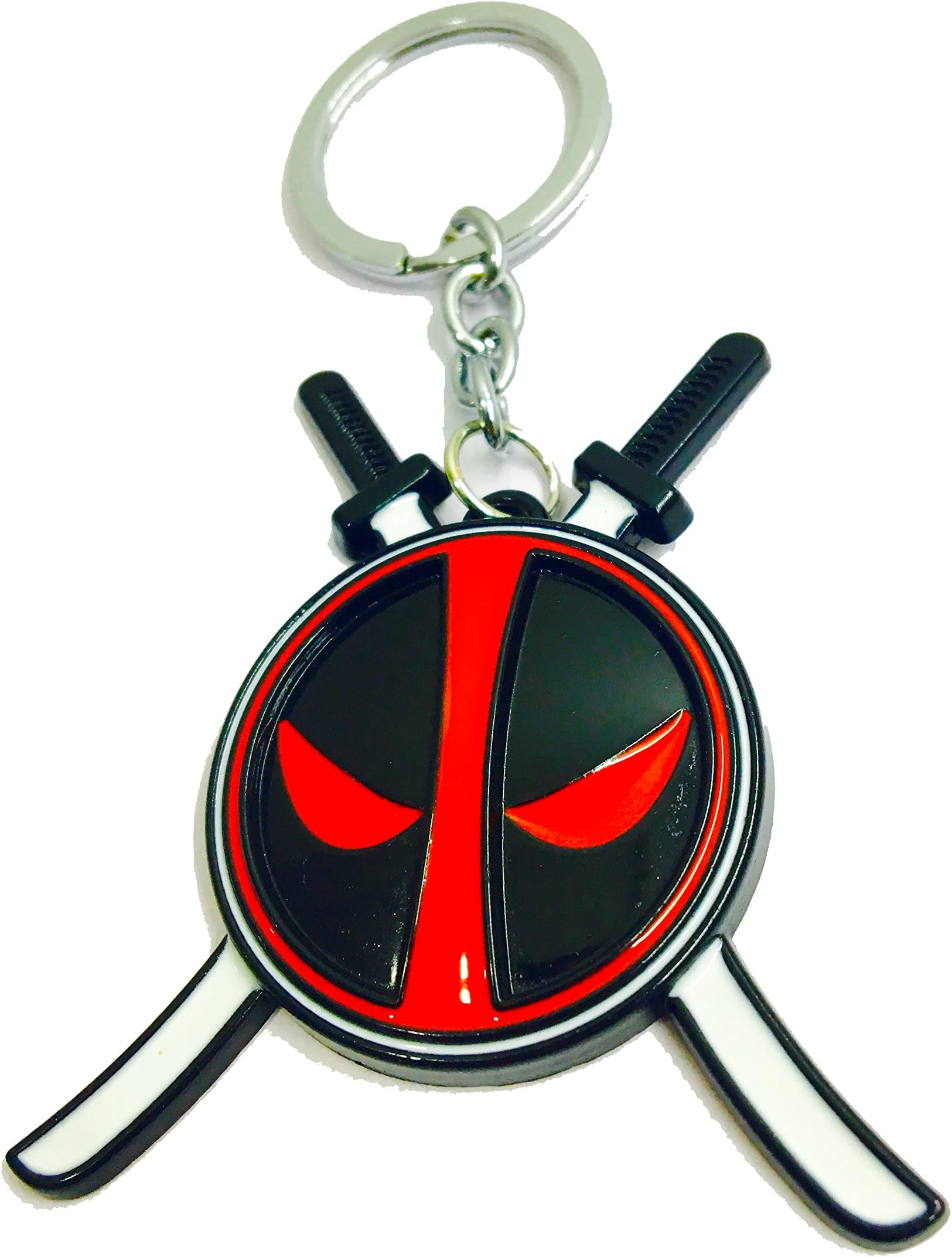 SmallAll Deadpool Swords Keychain (Red)