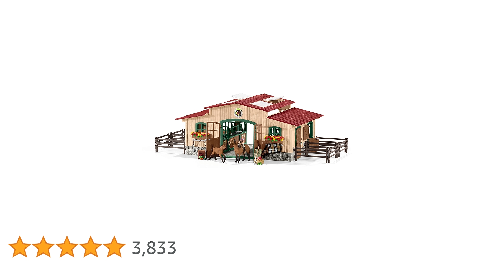 【本日限値下】シュライヒ　ファームワールド　大きな厩舎プレイセット　納屋 Amazon.co.jp: シュライヒ ファームワールド 大きな厩舎プレイ