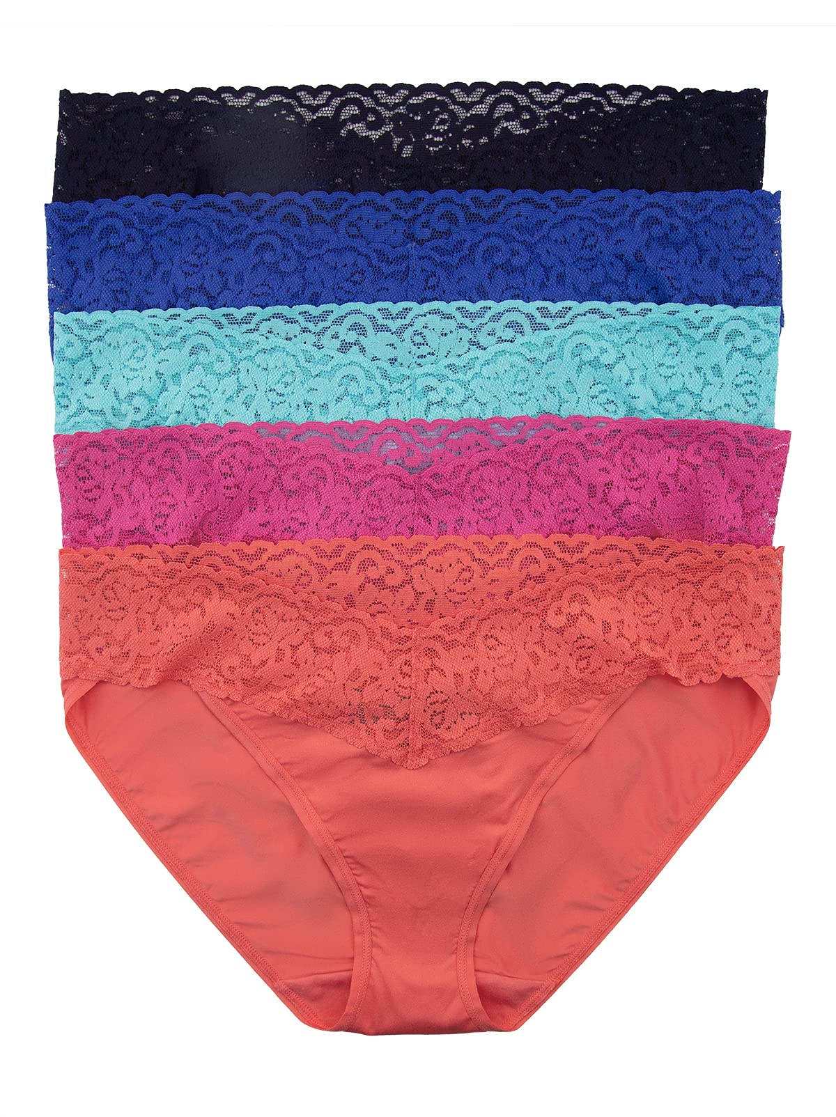 Super Stretchy Lace Top Bikini 5-Pack