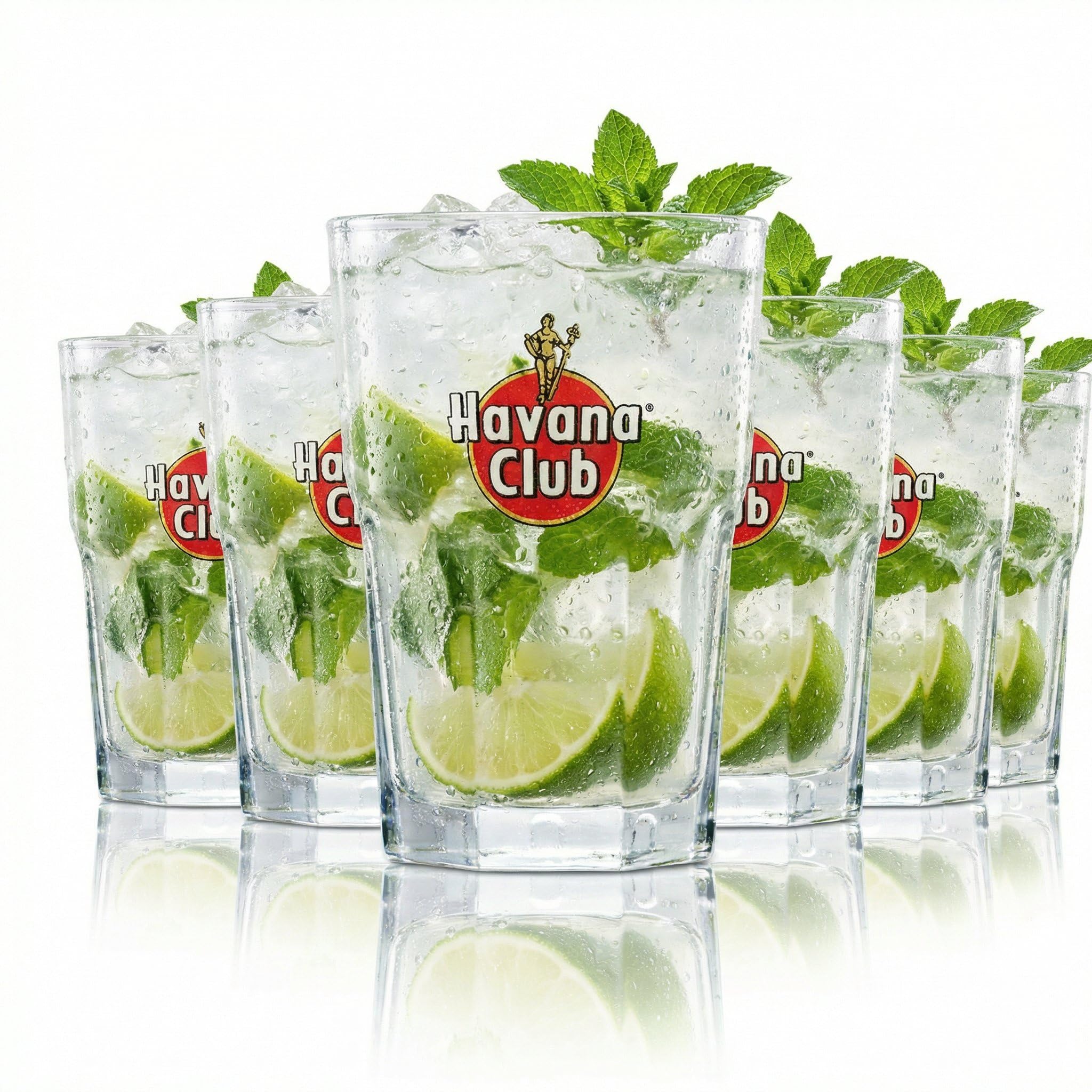 Lot de 6 verres à rhum Havana Club exclusifs pour long drink, bar, cocktail, fête