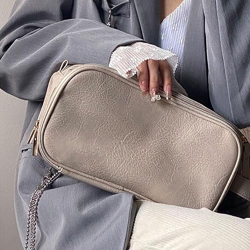 Miniatura 2 de Horien Bolsa de cosméticos de gran capacidad de tres capas para mujeres, almacenamiento y organización de brochas de maquillaje de viaje portátil,