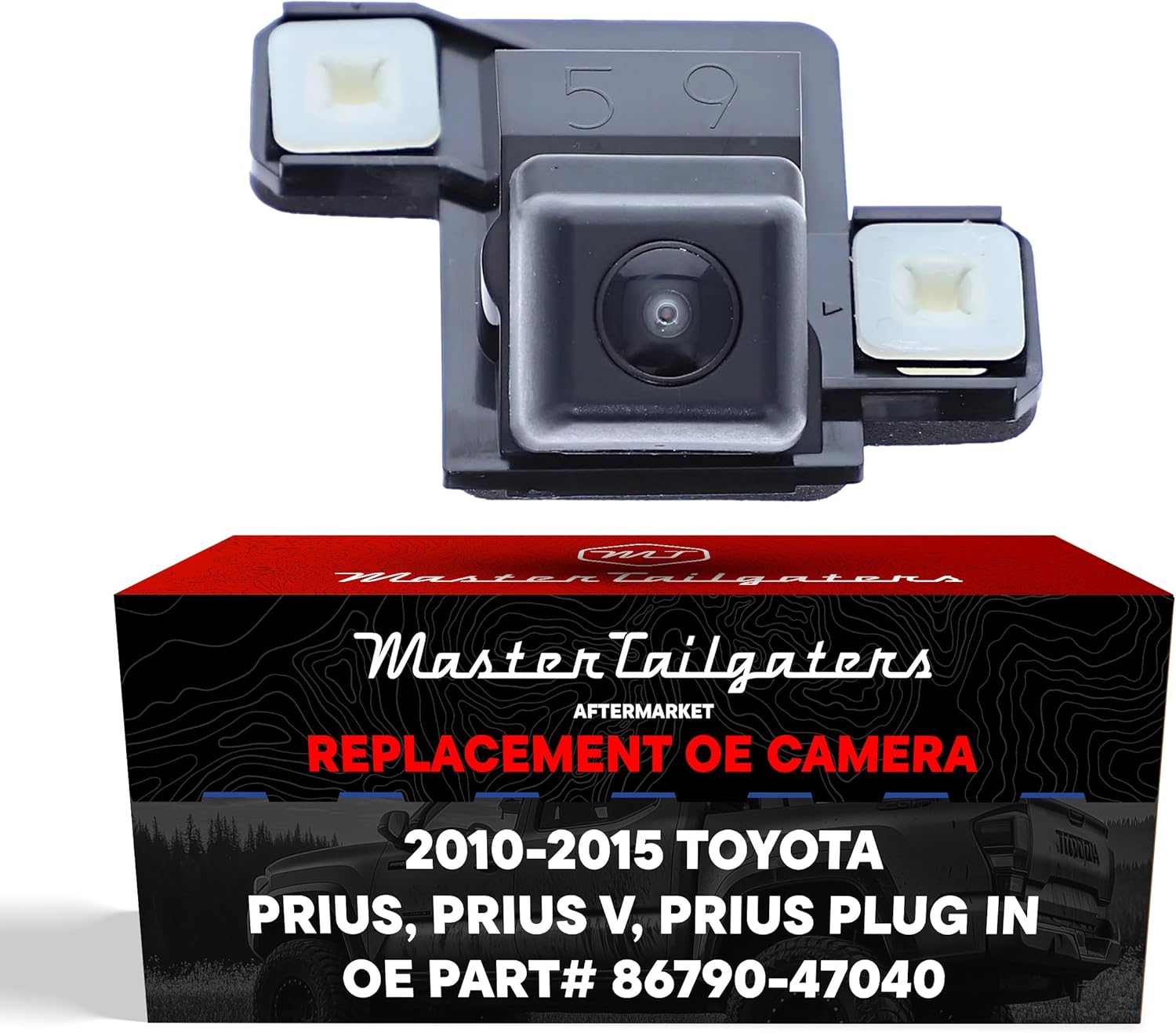 Master Tailgaters Replacement for Toyota Prius (2010-2015), Prius Plug in (2012-2015), Prius V (2012-2014) Backup Camera OE Part # 86790-47040