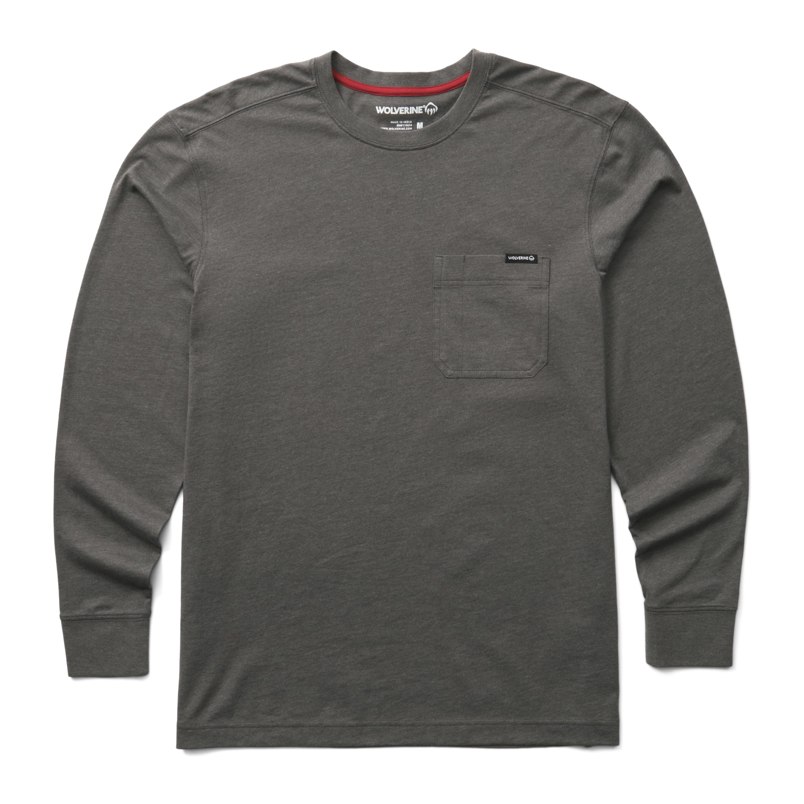 Wolverine Men's Classic Long Sleeve Pocket Tee