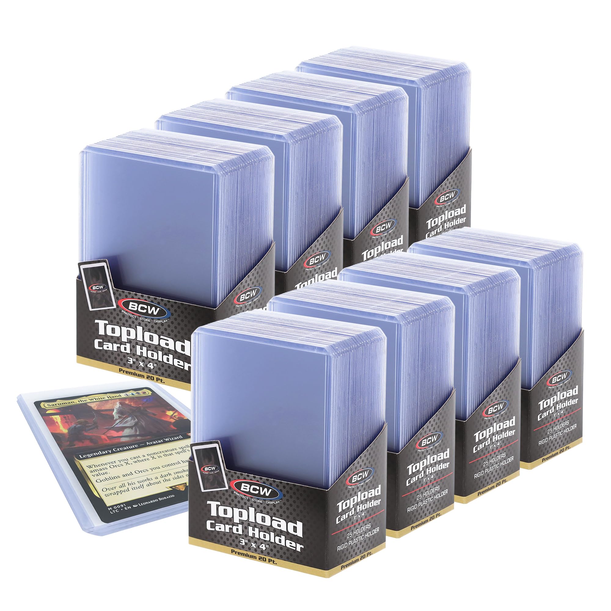 Amazon.com: BCW Premium 3x4 Topload Card Holders – 200 Pack