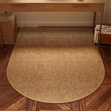Office Chair Mat for Hard Floors, Anti-Slip Carpet Protector, Easy to Clean, Soft Computer Chair Rug, Comfort Floor Mat for Rolling Chairs for Home OfficeBrown C,60x90cm