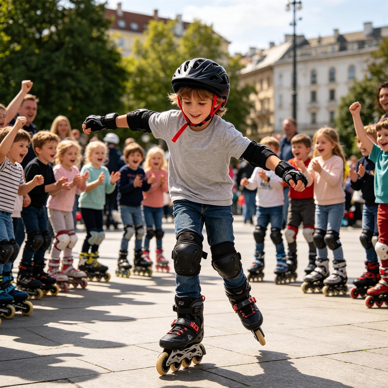 Motorrad Kinder - Einstellbare Full Face - Fahrrad Für Kinder Auf der Außenseite | Für Mädchen und Jungen Roller Roller Fahrrad