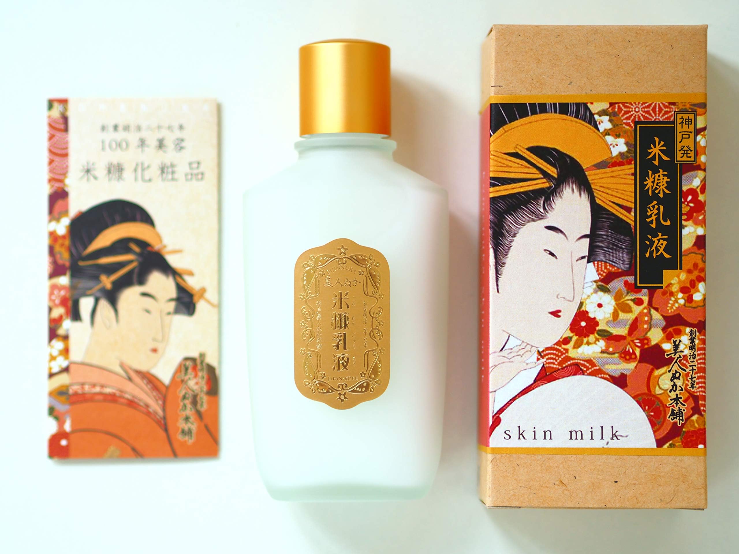 100 year komenuka bijin Rice Bran Skin Milk 100mL(ukiyoe package) Made in Japan