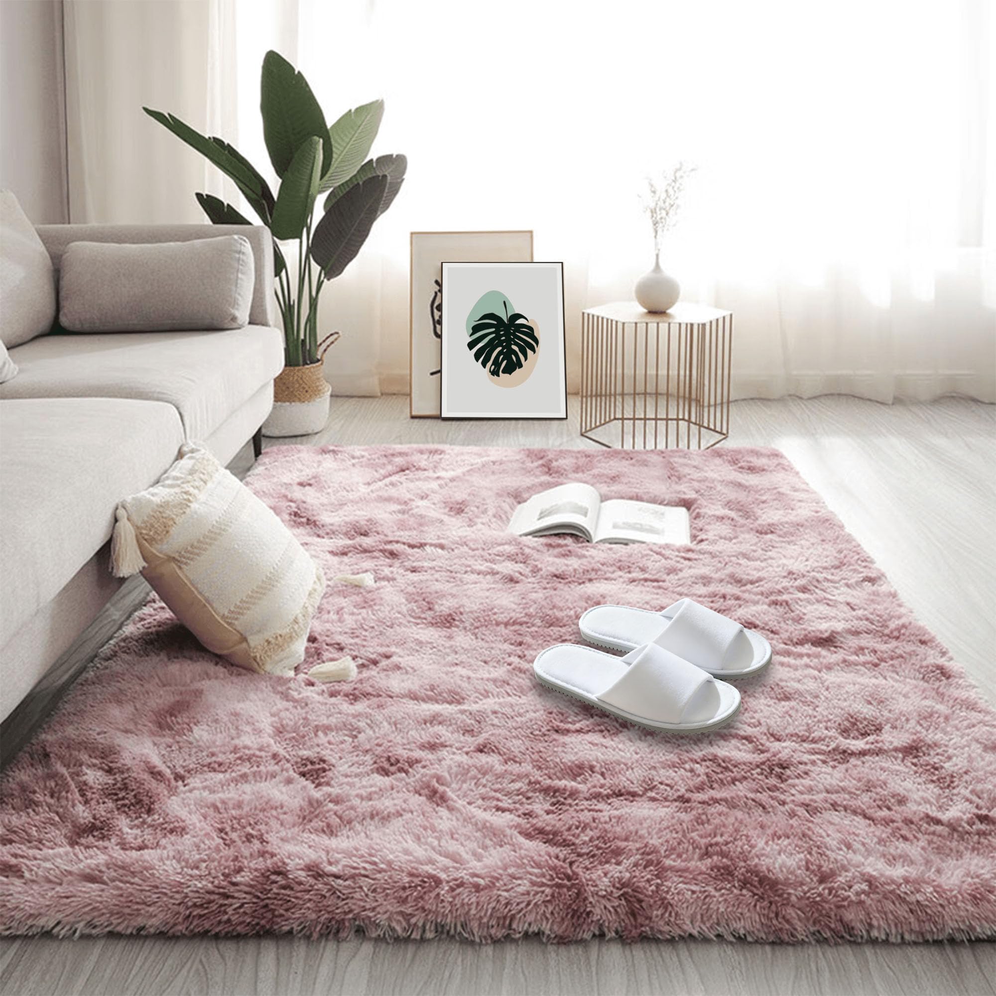 Tapis salon 110x250 cm isolant et moelleux contre le sol froid