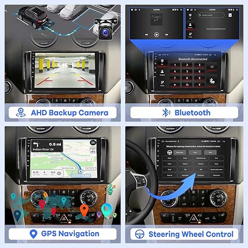 Miniatura 5 de [2G+64G] Radio de coche para Mercedes Benz GL ML clase W164 X164 ML350 ML500 ML280 GL320 GL350 GL450 2005-2011, Android pantalla táctil estéreo para