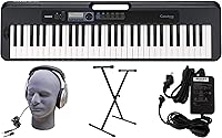 Casio CT-S300 61-Key Portable Keyboard Pack with Stand, Headphones & Power Supply - Casiotone Touch Response
