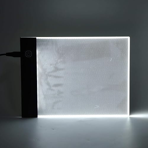 Miniatura 4 de Kit de libro abatible con almohadilla de luz, caja de luz LED A6, tablero de copia LED A6, almohadilla de trazado regulable con cable USB y