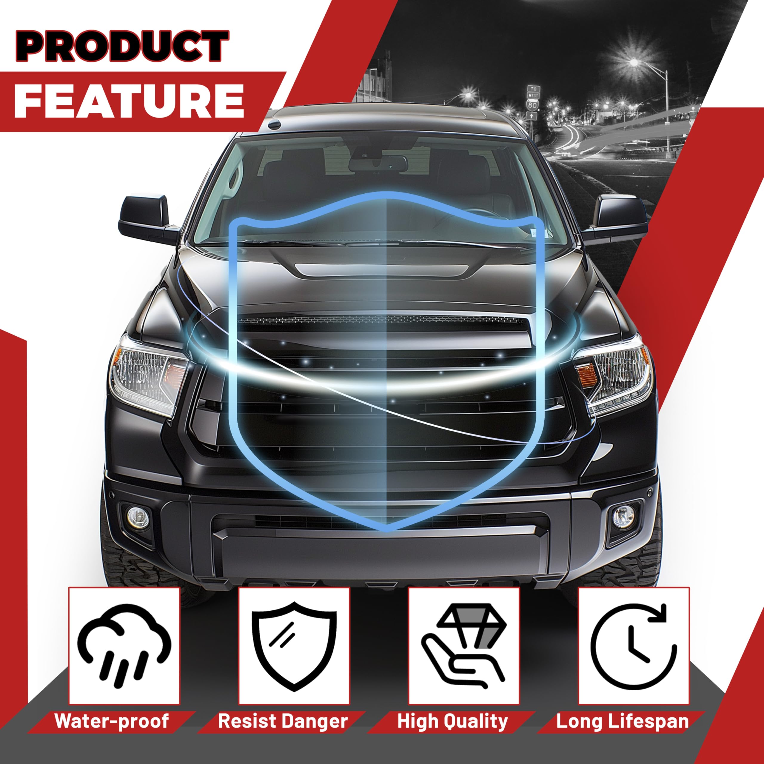 Replacement Parts for for 2014-2021 Toyota Tundra Front Upper Hood