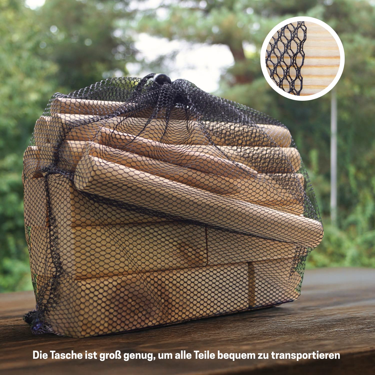 Best Sporting Nordmann-Schach Reise-Set | Kubb Spiel für Erwachsene & Kinder | Outdoor Wurfspiel aus Holz | Gesellschaftsspiel für Draußen | Kompaktes Holzspiel mit Tragetasche