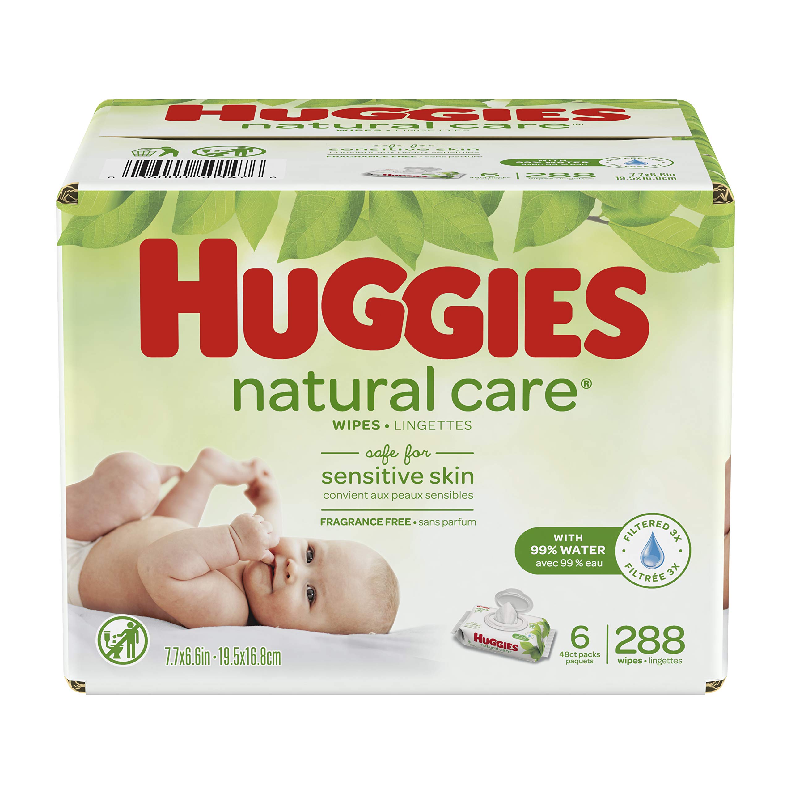 huggies natural care wipes flip top