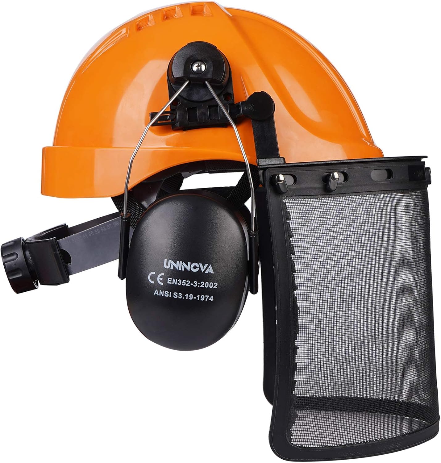 UNINOVA Hard Hat Forestry Safety Helmet H0704, 3in1 Chainsaw Helmet