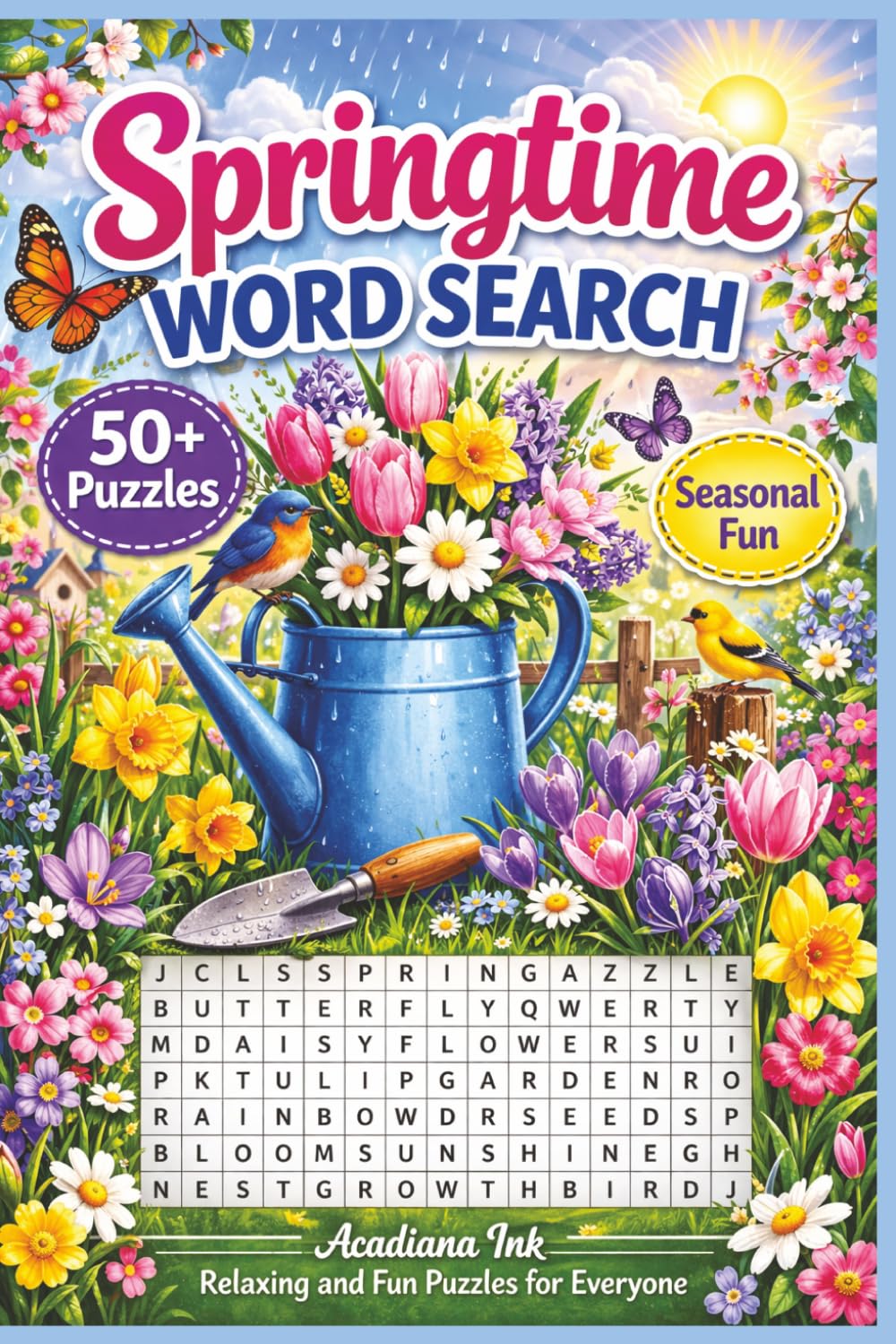 Springtime Word Search: Relaxing and Fun Puzzles for Everyone