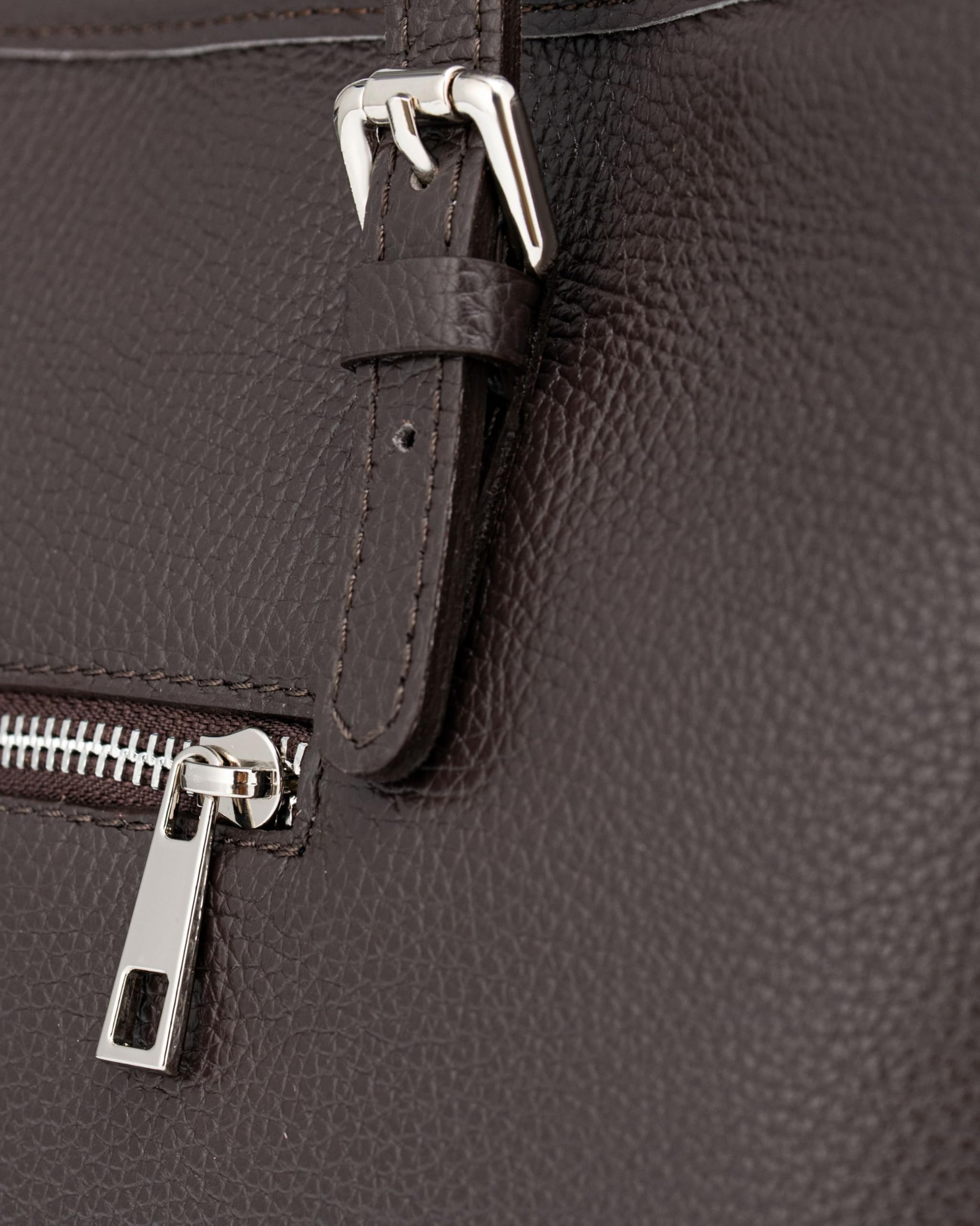 Caspar Große Leder Tote Bag Damen Shopper XL Schultertasche mit verstellbaren Schulterriemen - PREMIUM LINE - Modell No.867 - Made in Italy