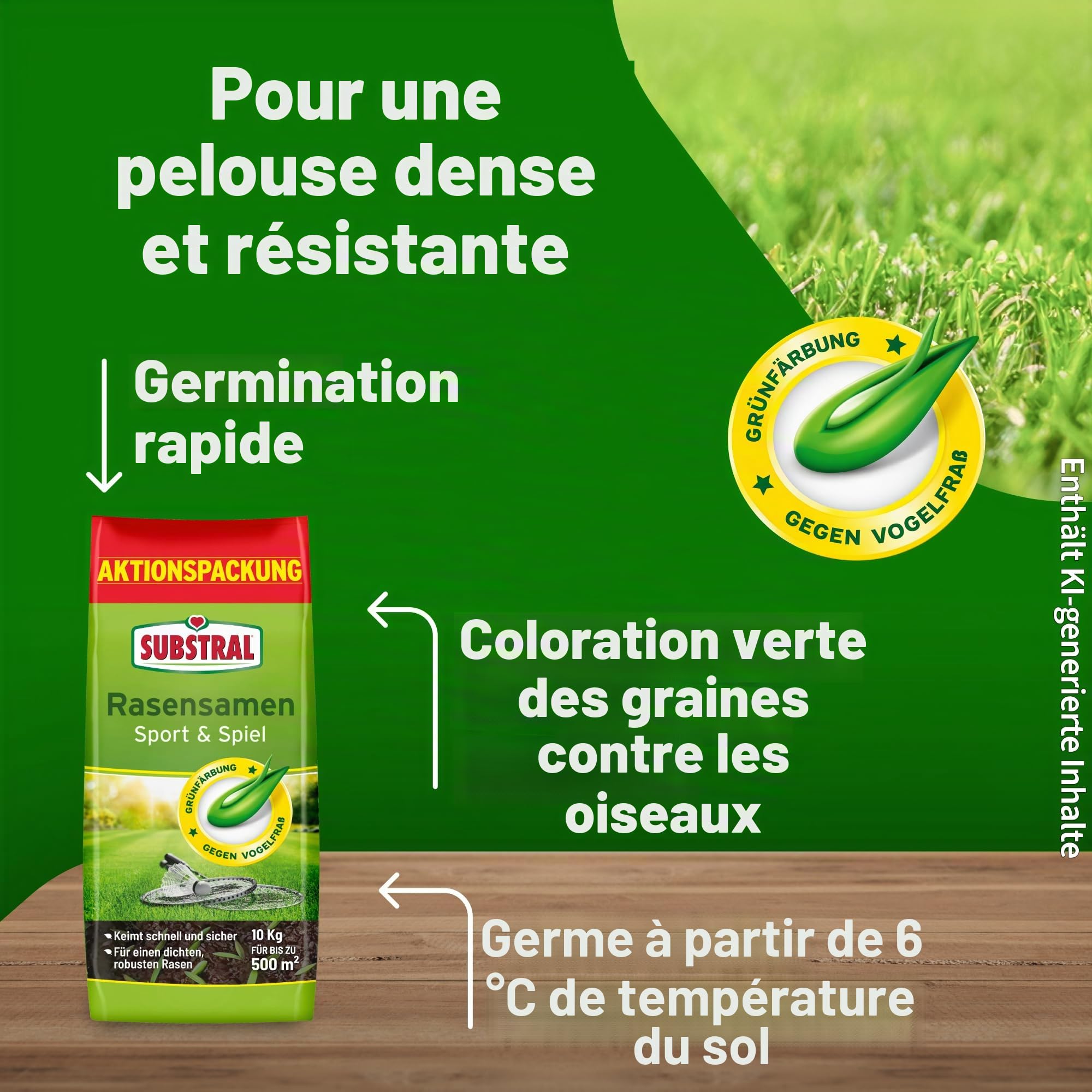 Substral Semences de gazon Sport et Spiel - 10 kg