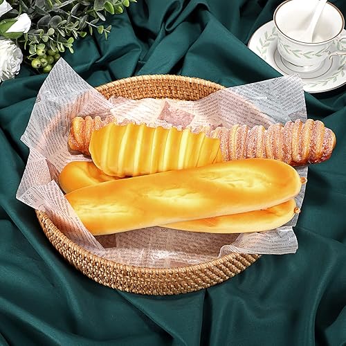 Miniatura 8 de Hipiwe Bandeja redonda de ratán con asas, bandeja organizadora decorativa tejida a mano para almacenamiento de bebidas de desayuno, aperitivos,