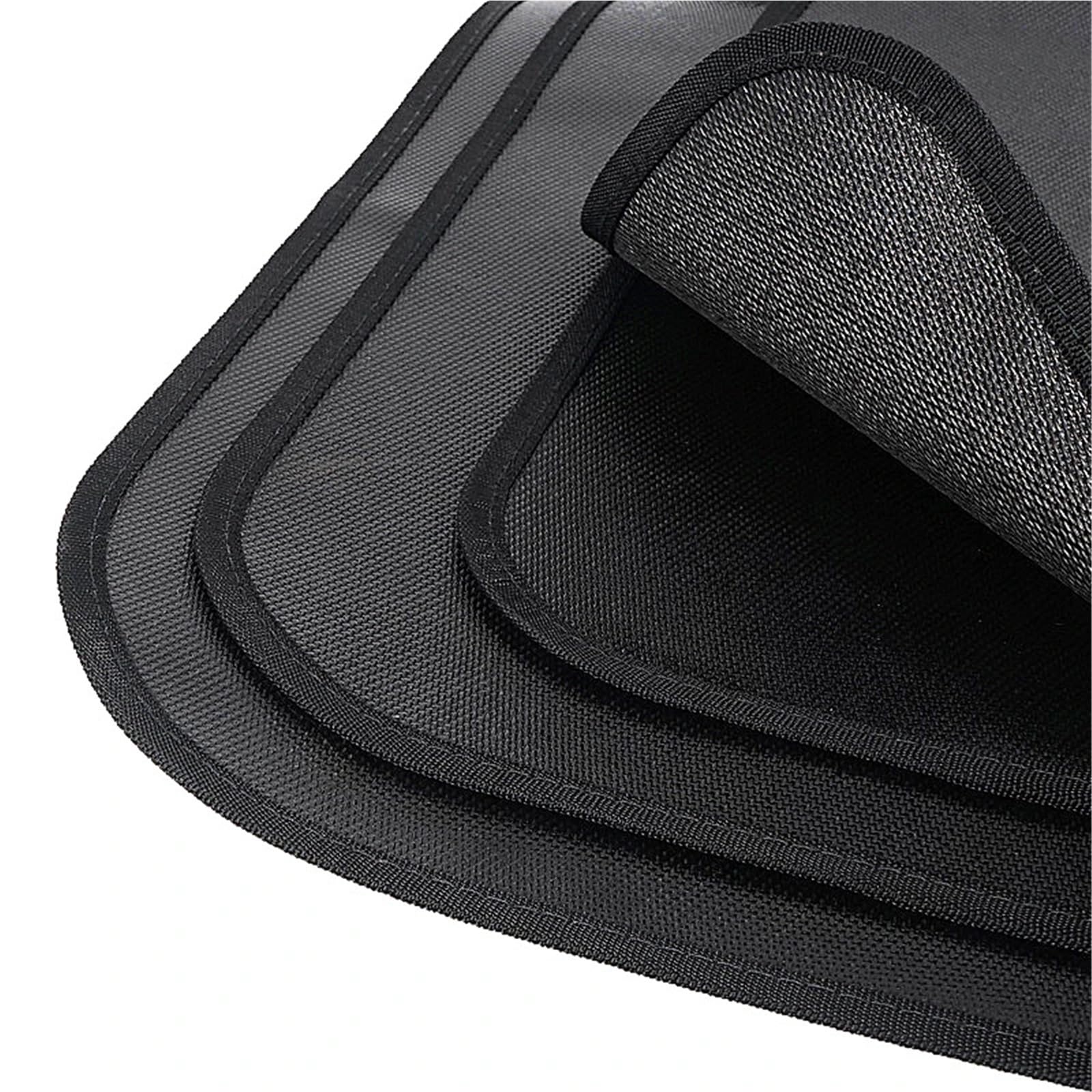 Tappeti Per Camino Coperta in fibra di vetro for saldatura Panno copertura Isolamento resistente al calore Tappetino da picnic rivestito in silicone(XL-100x60cm)