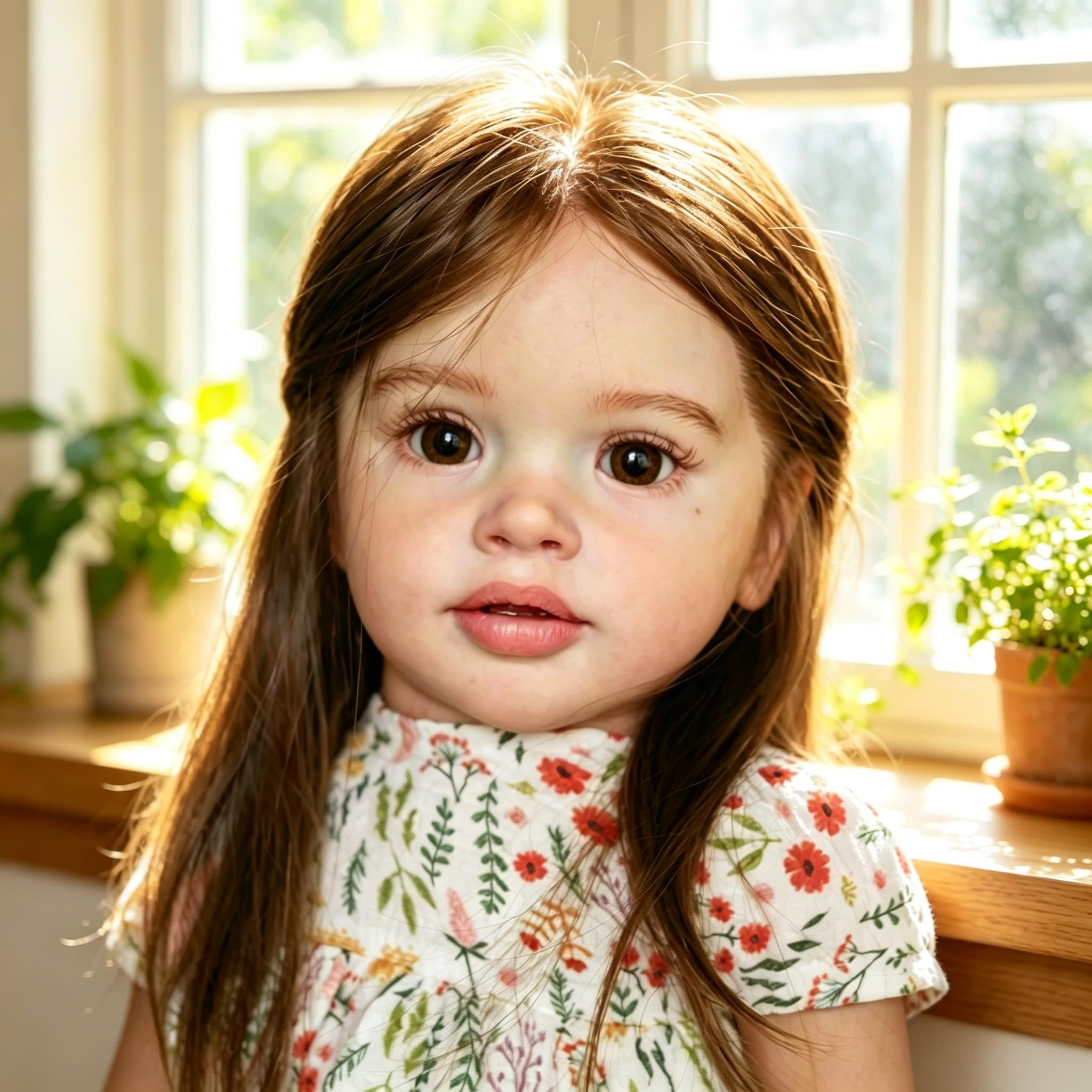 Lebhafte Wiedergeborene Kleinkind Puppen Mädchen Pippa 66cm,Große Größe Wiedergeborene Baby Puppe Tuch Körper,Realistische Offene Augen Neugeborene Babypuppen Mit Zubehör