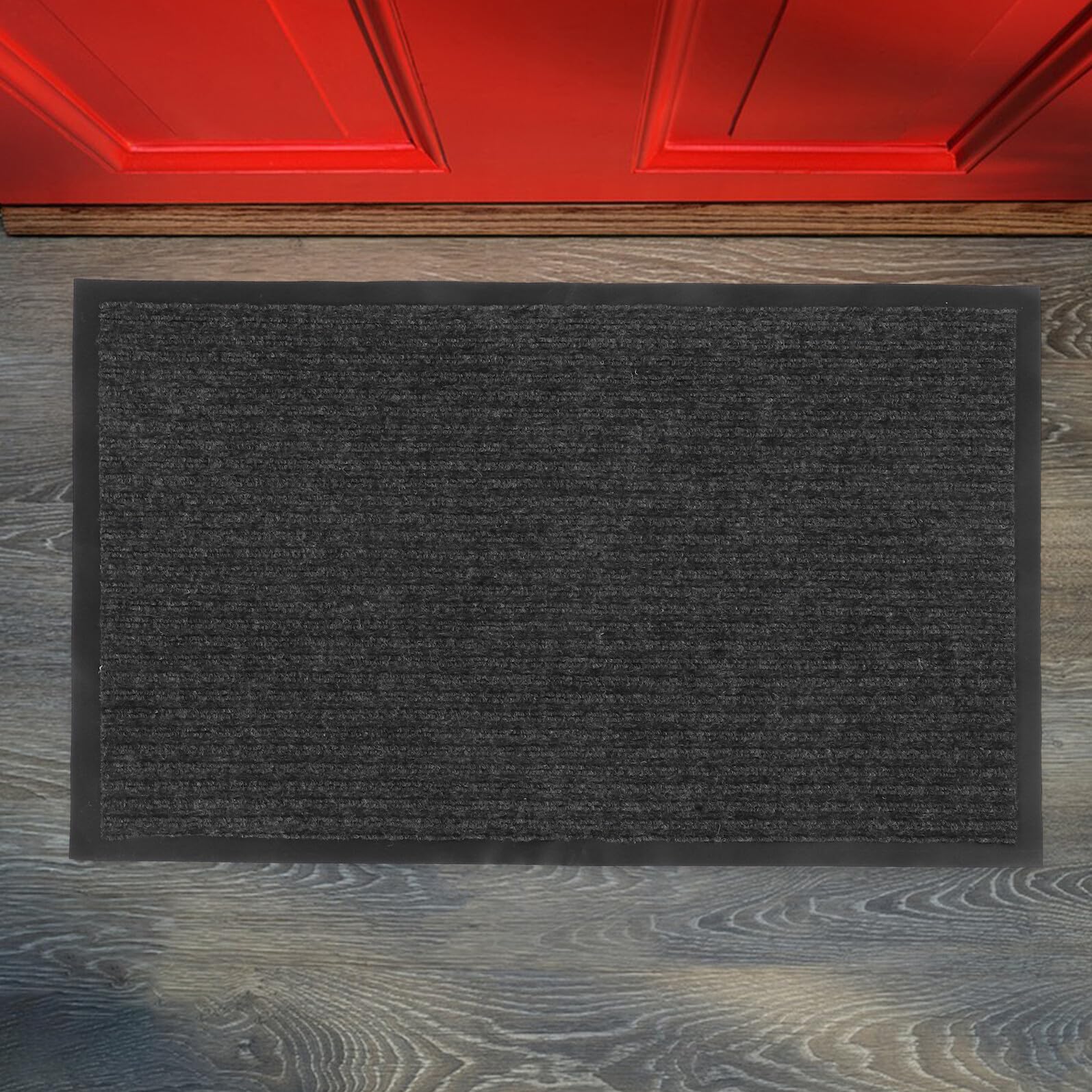 PRETYZOOM 2 Pezzi Zerbino Ingresso Interno Antiscivolo Assorbente 45x75 Cm Design a Righe Resistente per Porte e Corridoi Protezione Pavimenti