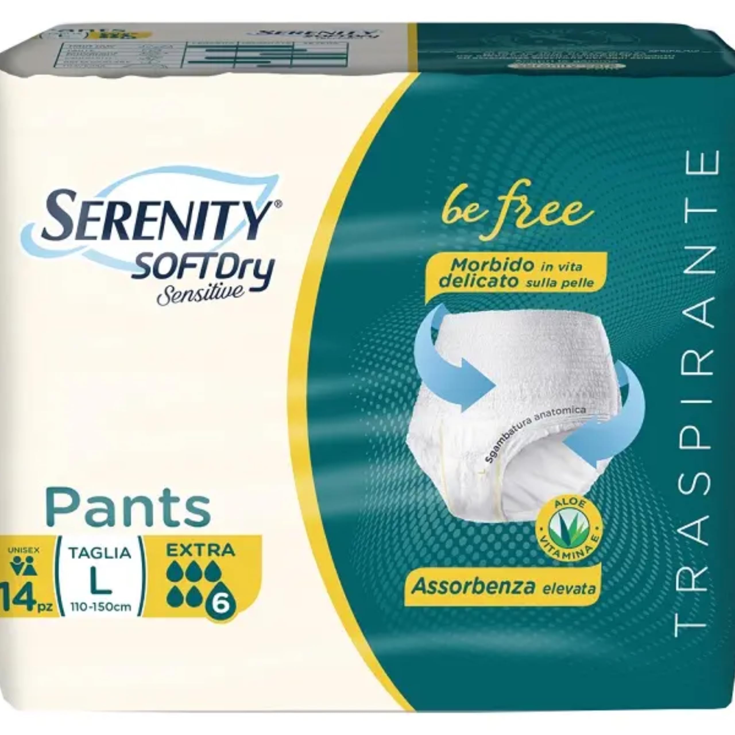 Serenity Pieluchy Majtki Pull Up Extra Rozmiar L 14 Sztuk