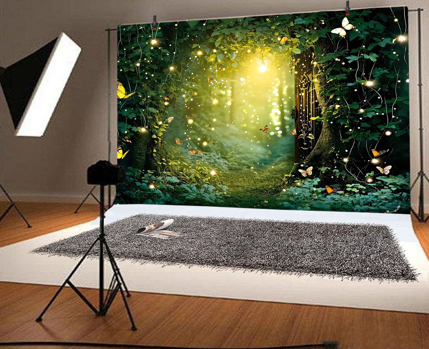 Verzauberter Wald-Fotohintergrund – 3 X 2,4 M, Vinyl, Mit Ösen, Für Hochzeit, Geburtstag & Party