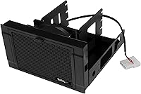 Vista 3 de StarTech.com Soporte de montaje frontal en bahía de 3.5" a 5.25" con tornillos de montaje (BRACKETFDBK), Negro