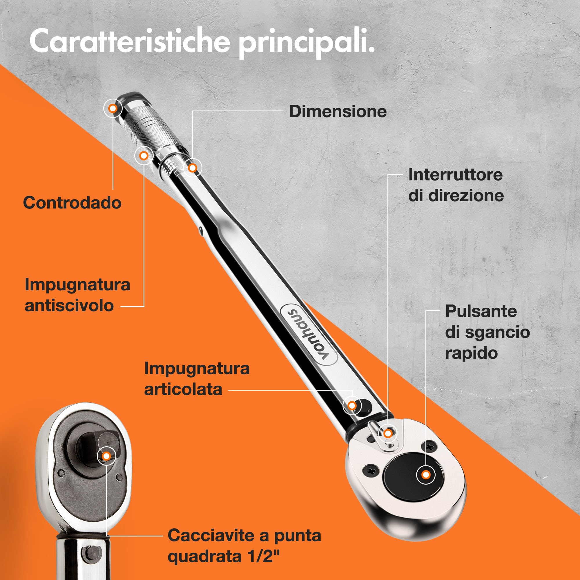 VonHaus Pistola per Rivetti - Strumento per Rivnut - Set di Pinze per Rivetti Manuali - Strumento per Nutsert - con 7 Mandrini Metrici M3 M4 M5 M6 M8 M10 M12 e 150 Pezzi di Rivnut Assortiti