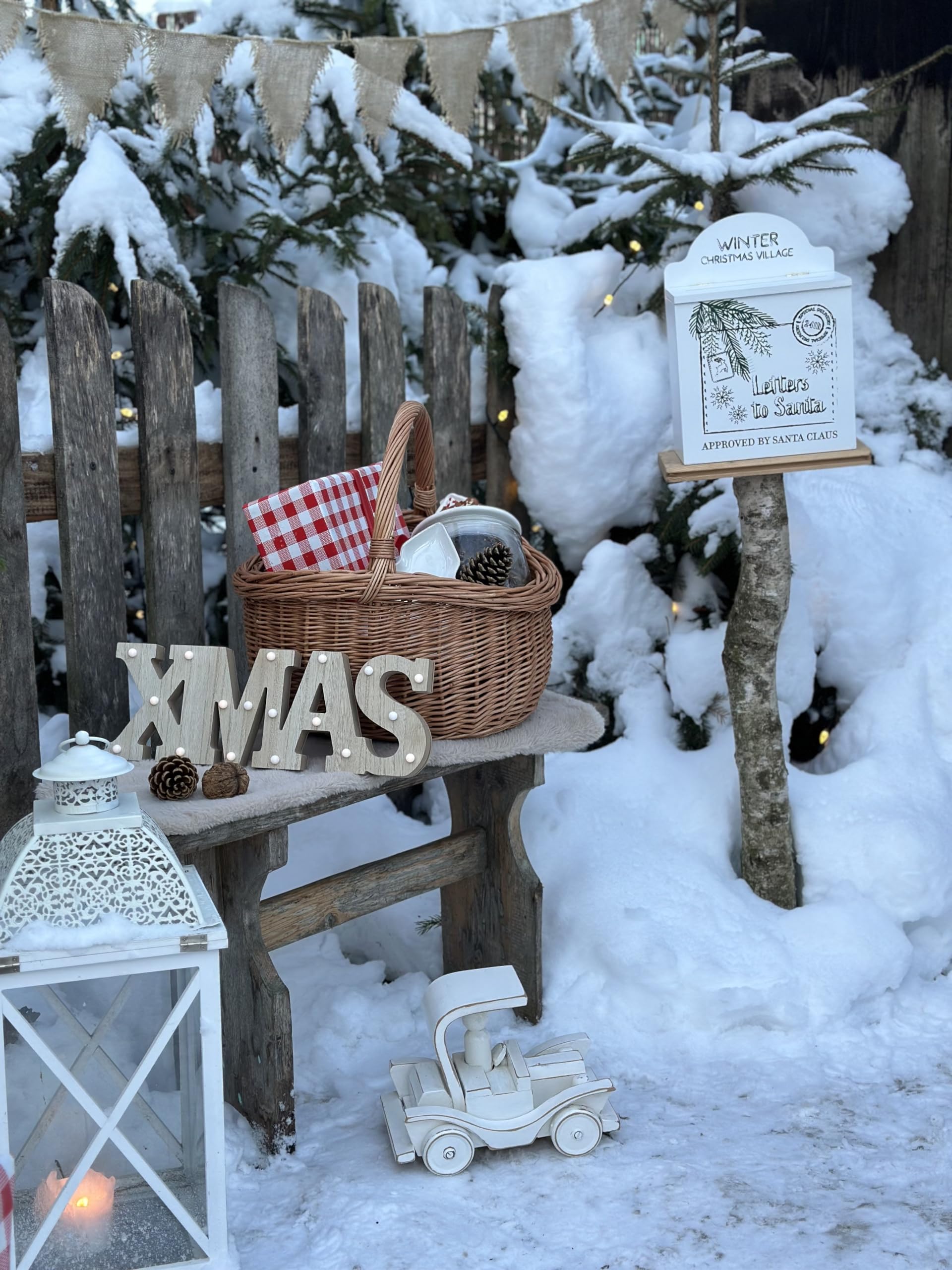 e-wicker24 Panier en osier blanc avec anse, panier à provisions,gondole, panier mariage, bateme, baby shower,basket ovale de courses (Crème)