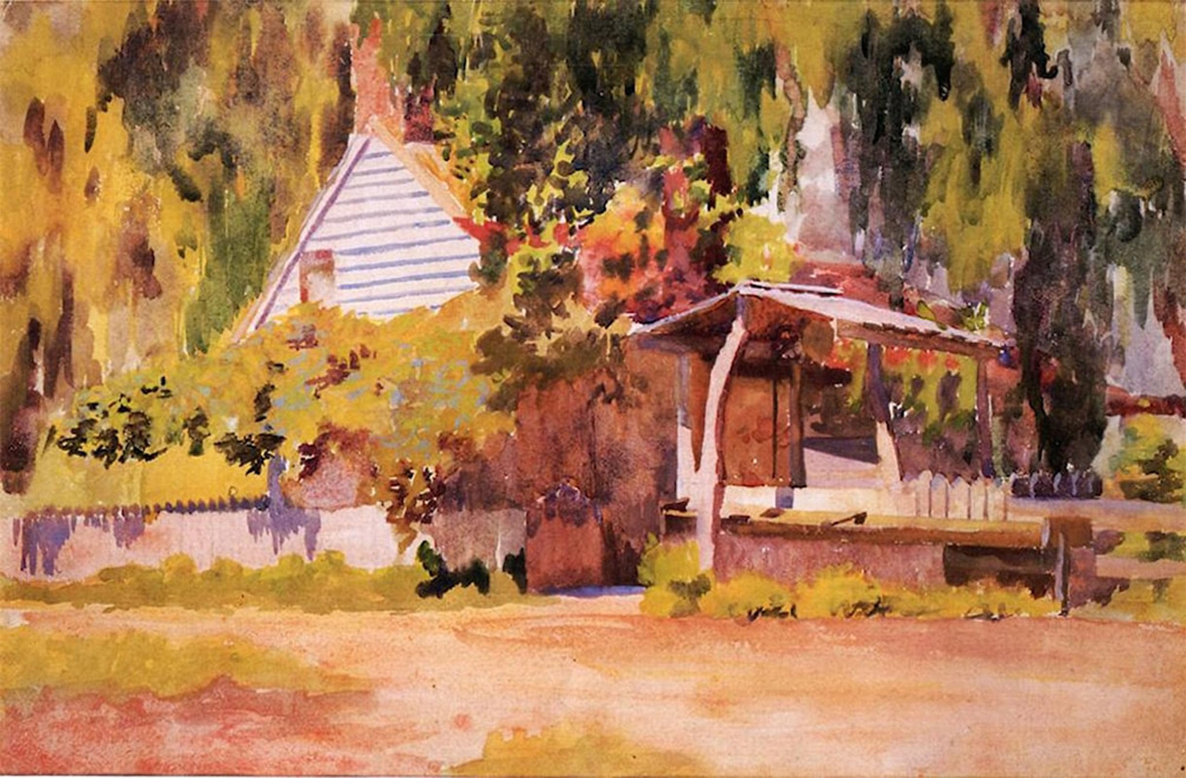 POSTERIIk Famous Modern Artwork Art Mural the Summer House by Thomas Pollock Anschutz Oil Paintings Pictures for Home Decor 60x90cm