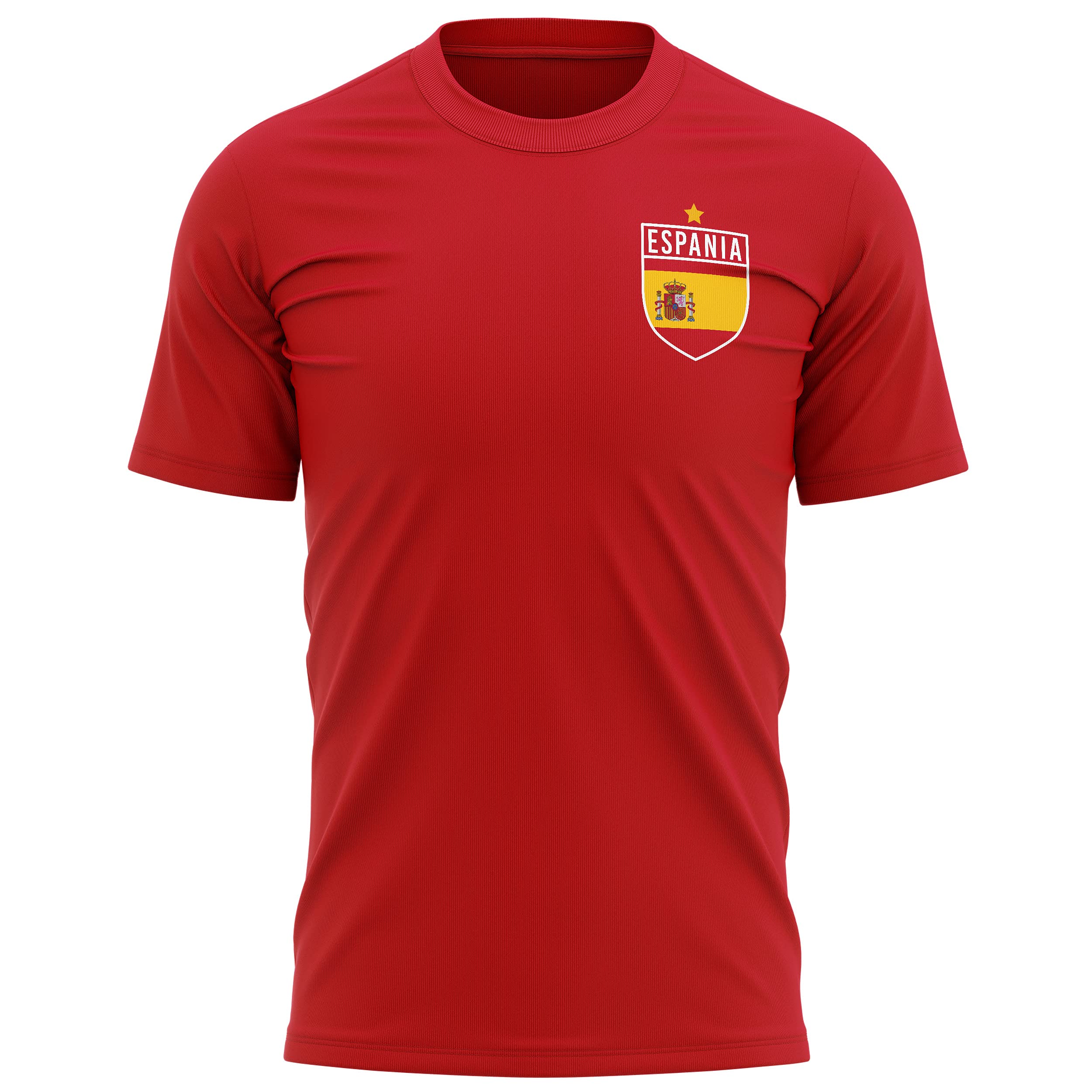 Purple Print HouseEspania Football Shirt - Mens Espania Flag Badge Retro T Shirt - Football Country European 2021 Supporters Gifts for Him - 2020 Spain Spanish Tournament Footy Soccer Top