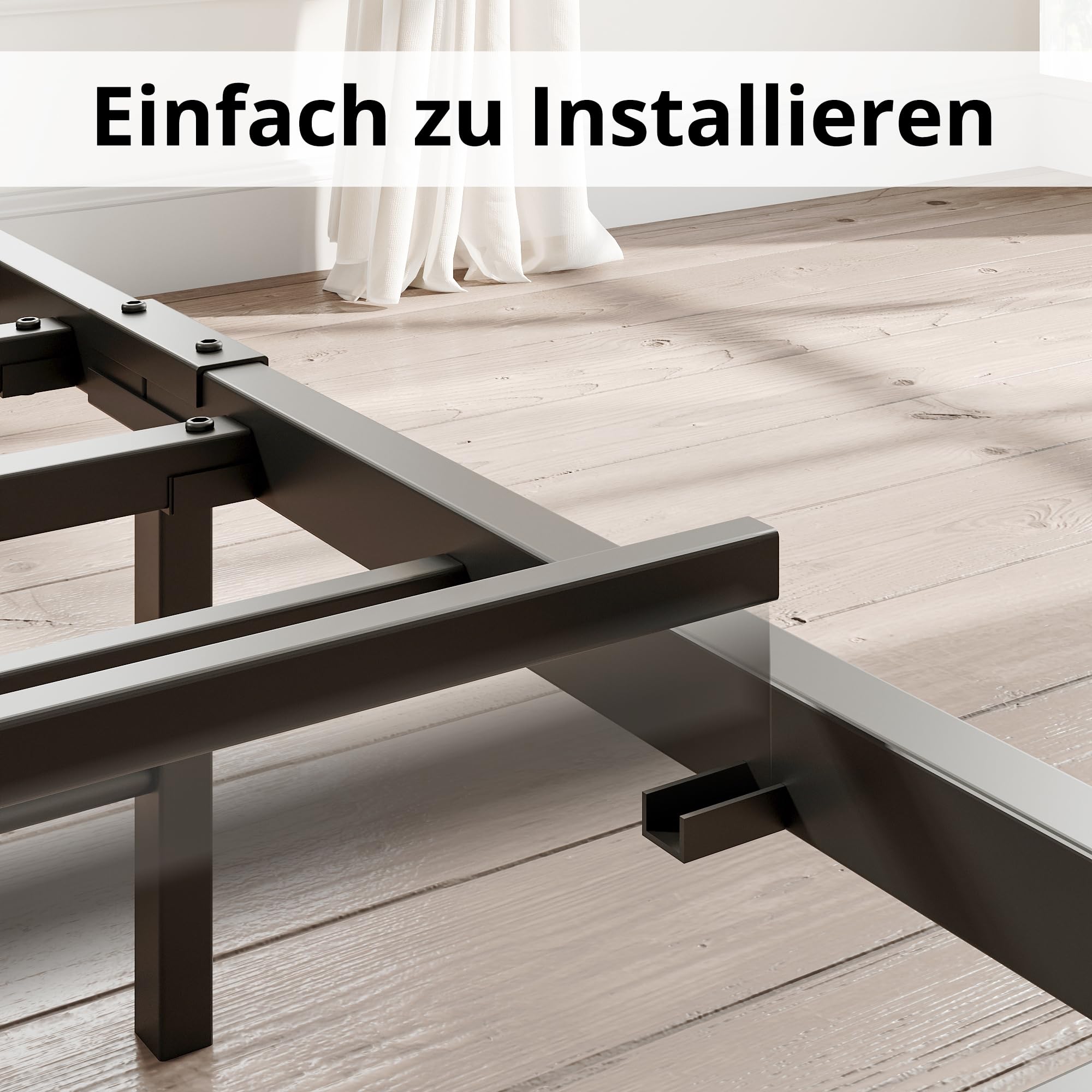 Ironck Bett 120x200 mit Ladestation (2 AC-Steckdosen – Bild 7