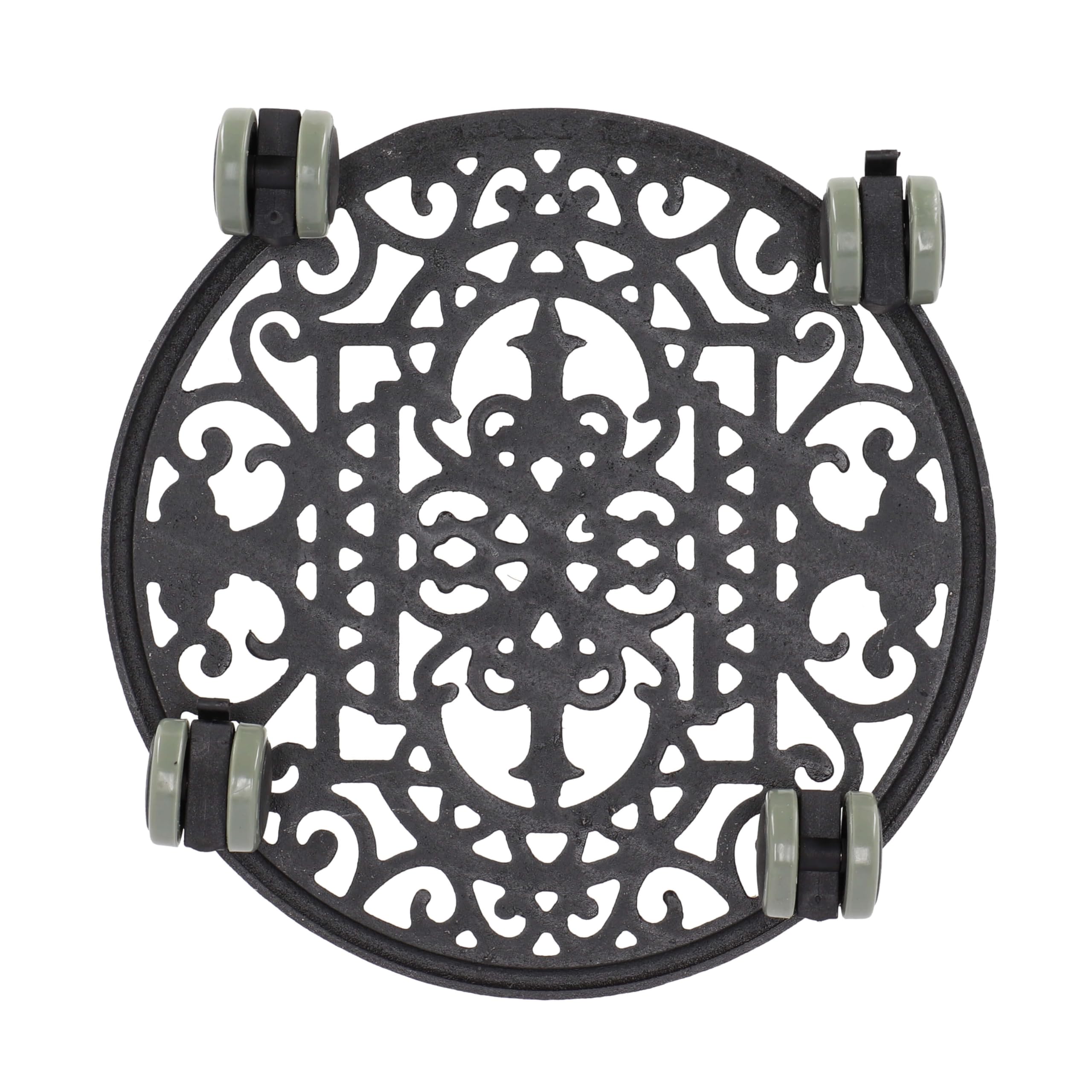 Esschert TG21 design, antyczny wózek na rośliny, okrągły, średnica: 28 cm, 29,1 x 29,1 x 4,8 cm
